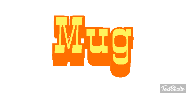 Mug Efecto de texto