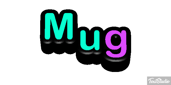 Mug Efecto de texto