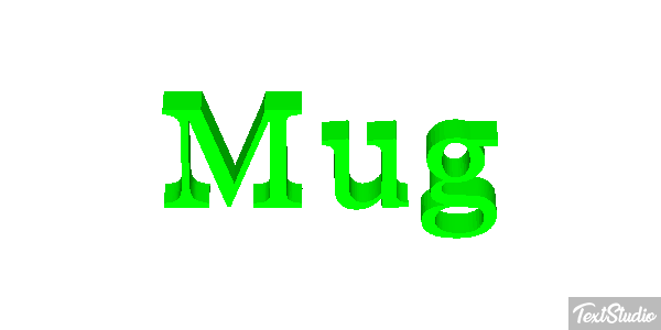 Mug Efecto de texto