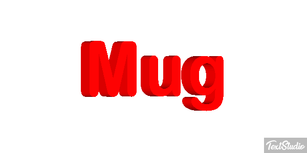 Mug Efecto de texto
