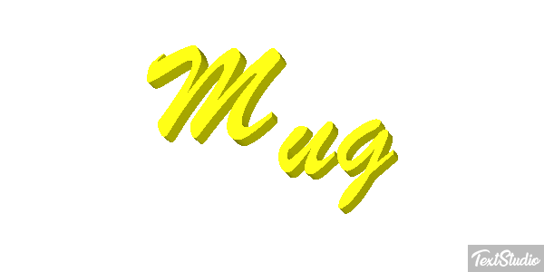 Mug Efecto de texto