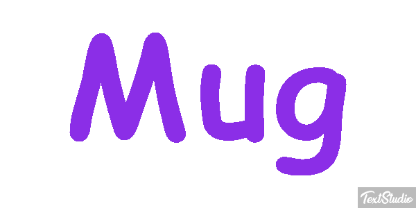 Mug Efecto de texto