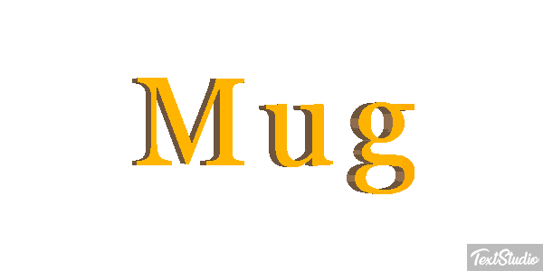 Mug Efecto de texto