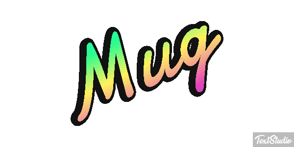 Mug Efecto de texto