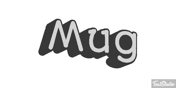 Mug Efecto de texto