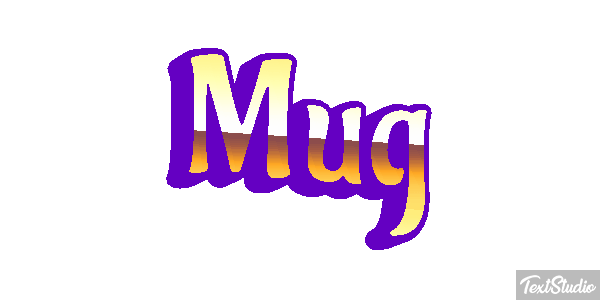 Mug Efecto de texto