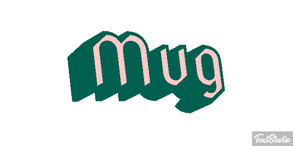 Mug Efecto de texto