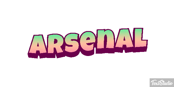 Arsenal Tekst effect