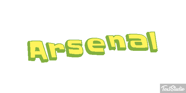 Arsenal Tekst effect