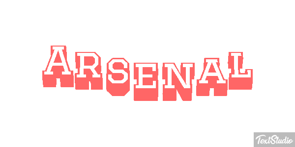 Arsenal Tekst effect