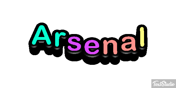 Arsenal Tekst effect