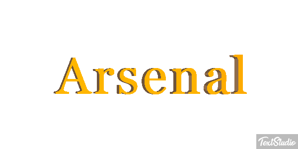 Arsenal Tekst effect
