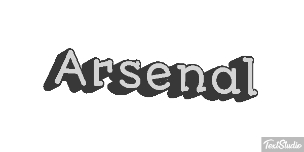 Arsenal Tekst effect
