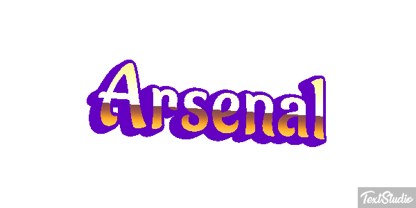 Arsenal Tekst effect