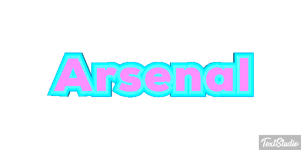 Arsenal Tekst effect