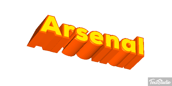 Arsenal Tekst effect
