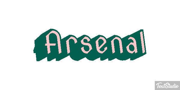 Arsenal Tekst effect