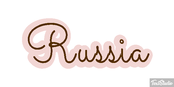 Russia Text effect