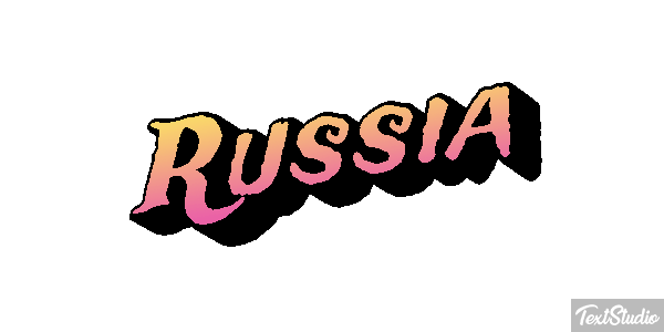 Russia Text effect