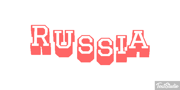 Russia Text effect