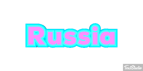 Russia Text effect