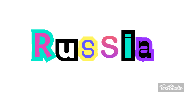Russia Text effect