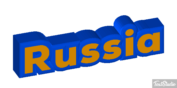 Russia Text effect
