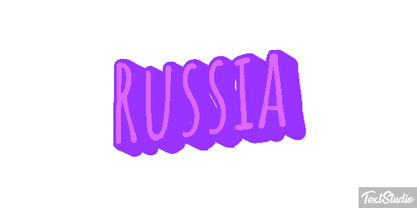 Russia Text effect