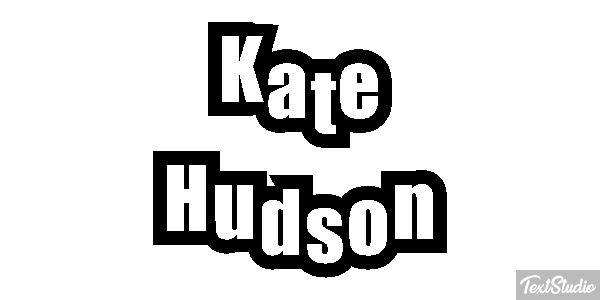 Kate Hudson Text effect