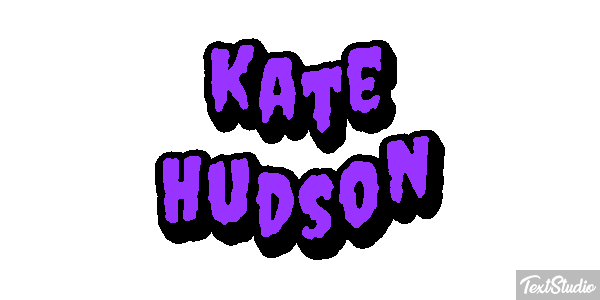 Kate Hudson Text effect