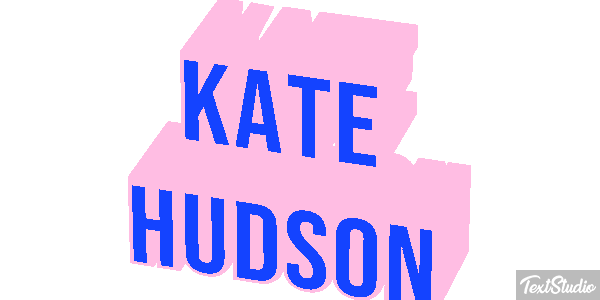 Kate Hudson Text effect