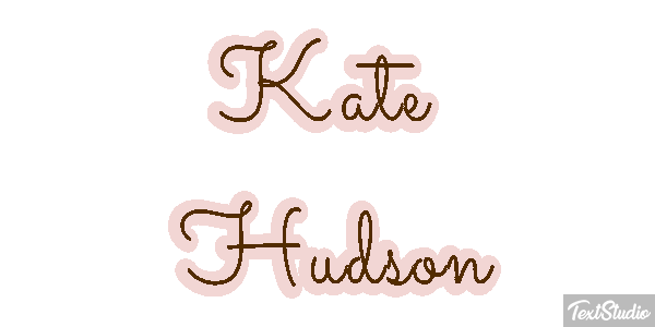 Kate Hudson Text effect