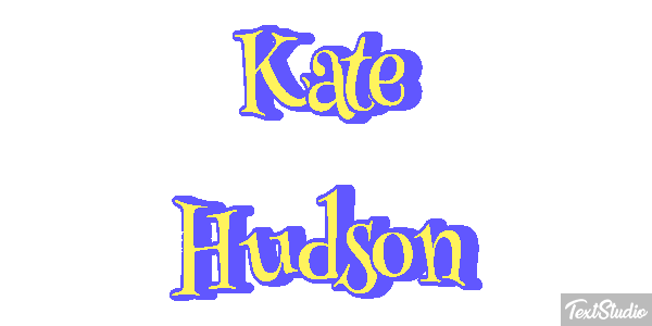 Kate Hudson Text effect