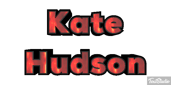 Kate Hudson Text effect