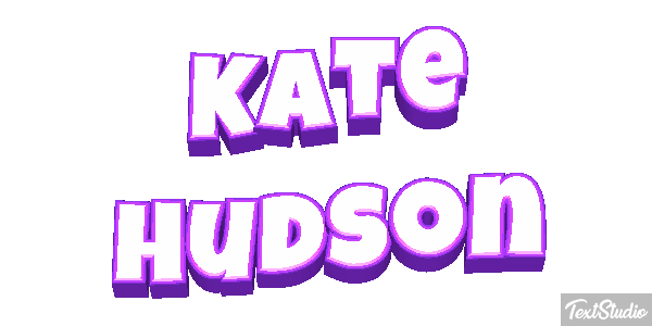 Kate Hudson Text effect