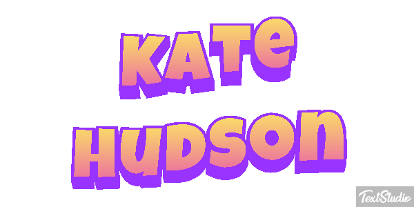 Kate Hudson Text effect