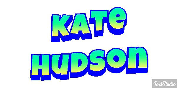 Kate Hudson Text effect