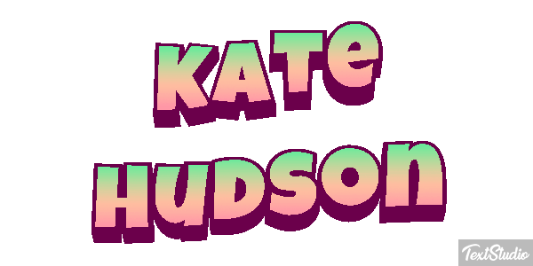 Kate Hudson Text effect