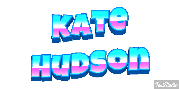 Kate Hudson Text effect
