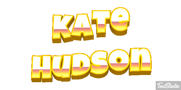 Kate Hudson Text effect