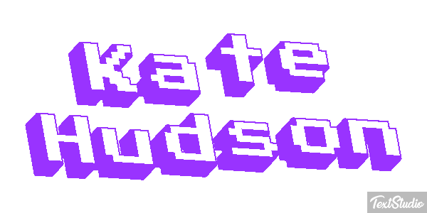 Kate Hudson Text effect