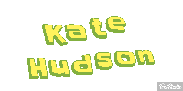 Kate Hudson Text effect
