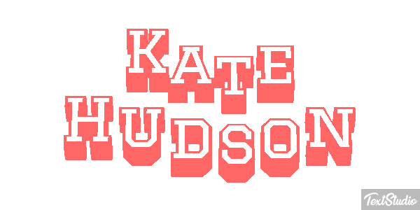 Kate Hudson Text effect