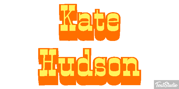 Kate Hudson Text effect