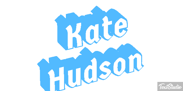 Kate Hudson Text effect