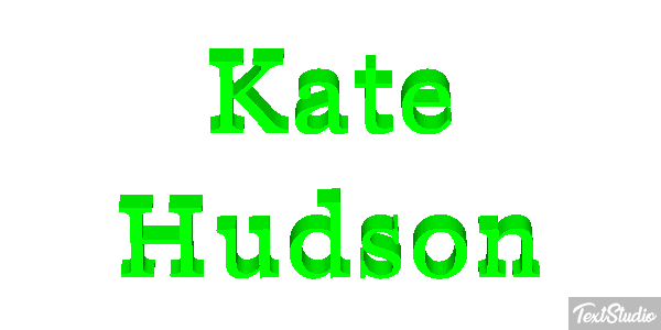 Kate Hudson Text effect