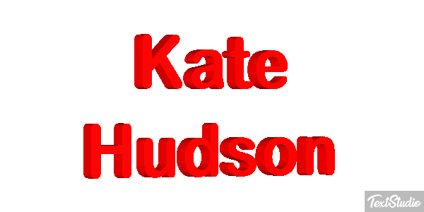 Kate Hudson Text effect