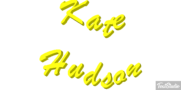 Kate Hudson Text effect