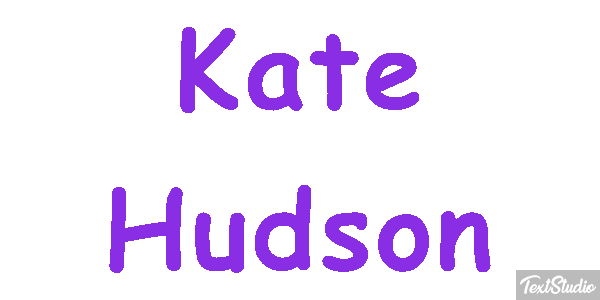 Kate Hudson Text effect