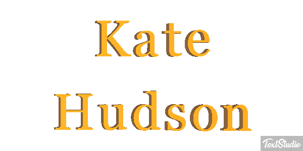 Kate Hudson Text effect